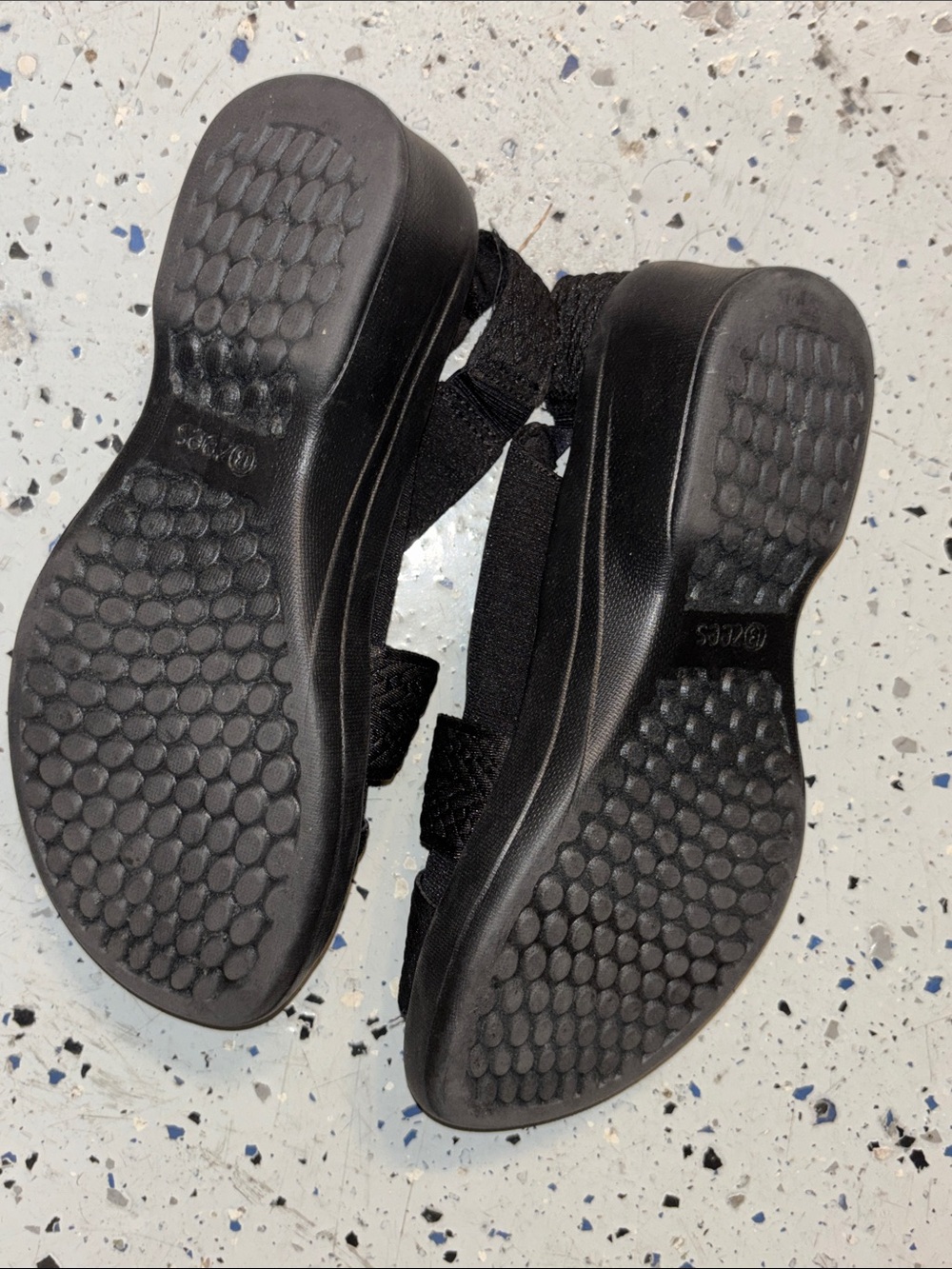 Bzees Black and Leopard Print Casual Sandals - Picture 7 of 7